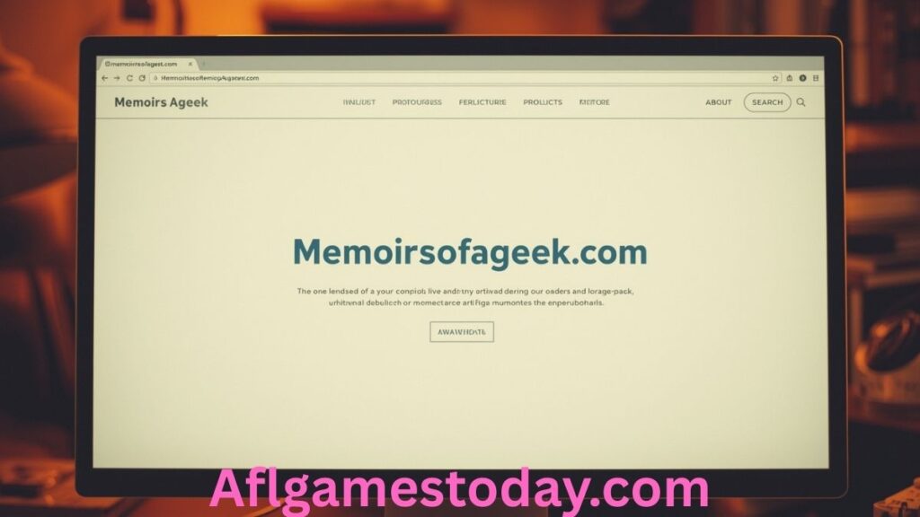 Memoirsofageek.com: Exploring the Latest in Tech, Gaming & Geek Culture (2025 Edition) Memoirsofageek .com